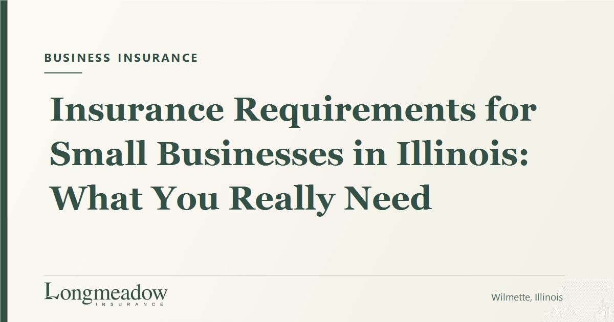 Insurance Requirements for Small Businesses in Illinois: What You Really Need | Longmeadow Insurance
